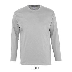 MONARCH-MEN TSHIRT-150g, Cotton, Grey Melange, TWIN, L