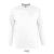 Tricou la baza gatului, Barbati, maneca lunga, SOL'S, 2401E11860, Bumbac, Alb, 4XL