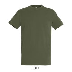 IMPERIAL-MEN TSHIRT-190g, Cotton, Army, TWIN, S