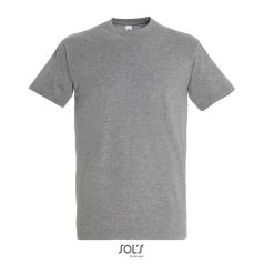 IMPERIAL-MEN TSHIRT-190g, Cotton, Grey Melange, TWIN, S