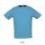 Tricou la baza gatului, Barbati, maneca scurta, SOL'S, 2401E11948, Poliester, Albastru aqua, 3XL