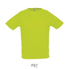 SPORTY-MEN TSHIRT-140g, Polyester, Navy/Gold, MALE, XXL