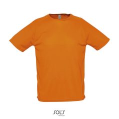 SPORTY-MEN TSHIRT-140g, Polyester, orange, MALE, XL