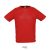 SPORTY-MEN TSHIRT-140g, Polyester, red, MALE, S