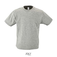 REGENT-KIDS TSHIRT-150g, Cotton, Grey Melange, MALE, M