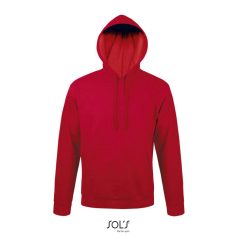 SNAKE-HOOD SWEATER-280g, Polyester/Cotton, red, UNISEX, L