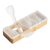 Cutie medicamente, 2410E24075, Everestus, 12.7 x 4.9 x 2.3 cm, Bambus, Maro, Transparent