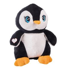   Pinguin de plus, Everestus, 42FEB231117, 60 cm, Poliester, Alb, Negru