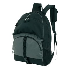   Rucsac multinational, negru, gri, Everestus, RU24RX, poliester 600D