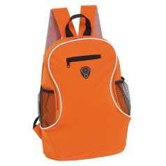   Rucsac sport casual cu iesire pentru casti, 28.5x17x40 cm, Everestus, 20SEP1137, Poliester, Portocaliu