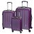 Set 3 trolere de voiaj, Everestus, 42FEB232078, 55x37x20 cm, ABS, Policarbonat, Violet