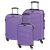 Set 3 trolere de voiaj, Everestus, 42FEB232069, 54x35x20 cm, ABS, Violet