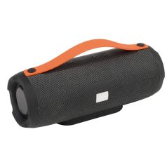   Boxa Bluetooth MEGA BOOM, plastic, poliester, silicon, negru, portocaliu