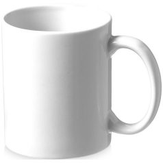 Bahia 330 ml ceramic mug, Ceramic, White