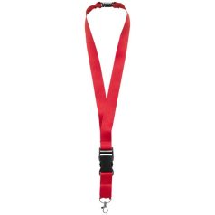   Lanyard cu catarama detasabila, 48x2.5 cm, Everestus, 20SEP1515, Poliester, Rosu