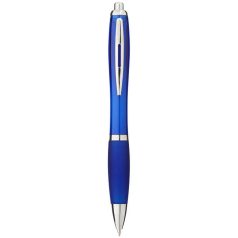   Nash ballpoint pen with coloured barrel and grip, ABS plastic, Royal blue