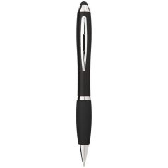   Nash ballpoint pen with soft-touch black grip, ABS plastic, solid black