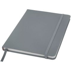   Spectrum A5 hard cover notebook, PVC covered cardboard, Silver