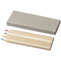 Tullik 4-piece coloured pencil set, Paper, Natural