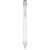 Alana anodized ballpoint pen, Aluminium barrel with ABS parts and steel clip, White