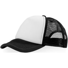   Trucker 5 panel cap, Unisex, Polyester and Foam, solid black,White