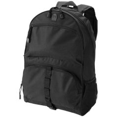   Rucsac cu buzunar frontal, 2 buzunare laterale mesh, curele de umar captusite, Everestus, UH, 600D poliester, negru