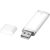 Flat 4GB USB flash drive, Plastic, White