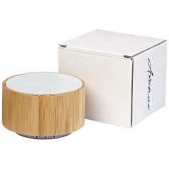 Cosmos bamboo Bluetooth® speaker, Bamboo, Wood,White