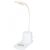 Lampa de birou si organizator cu incarcator wireless, Everestus, 18SEP3579, 17x30x8 cm, ABS, Alb