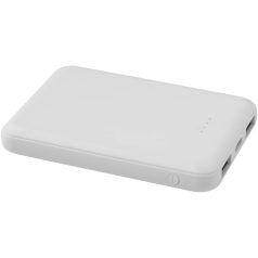   Powerbank 5000 mAh, 10 W, USB-A, USB-C, 2410E23075, Everestus, 9 x 1.4 x 6.3 cm, ABS, Alb