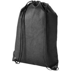   Evergreen non-woven drawstring backpack, Non woven 80 g/m² Polypropylene, solid black