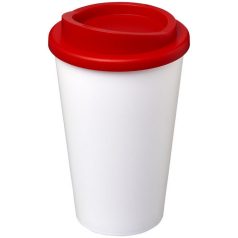   Americano® 350 ml insulated tumbler, PP Plastic, White, Red  