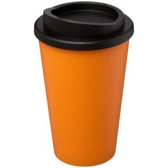   Americano® 350 ml insulated tumbler, PP Plastic, Orange, solid black