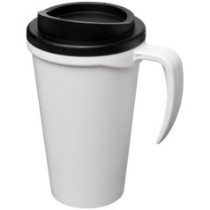   Americano® Grande 350 ml insulated mug, PP Plastic, White, solid black