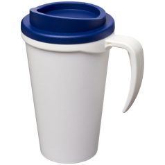   Americano® Grande 350 ml insulated mug, PP Plastic, White, Blue