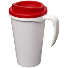   Americano® Grande 350 ml insulated mug, PP Plastic, White, Red  