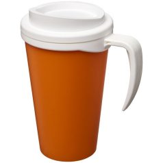   Americano® Grande 350 ml insulated mug, PP Plastic, Orange,White