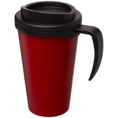   Americano® Grande 350 ml insulated mug, PP Plastic, Red, solid black