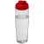 H2O Tempo® 700 ml flip lid sport bottle, PET, PP Plastic, Transparent, Red  