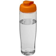   H2O Tempo® 700 ml flip lid sport bottle, PET, PP Plastic, Transparent,Orange  