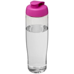   H2O Tempo® 700 ml flip lid sport bottle, PET, PP Plastic, Transparent,Purple  