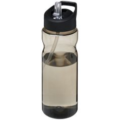   H2O Base® 650 ml spout lid sport bottle, PET, PP Plastic, Charcoal, solid black