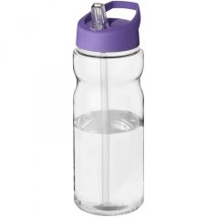   Sticla de apa, sport, 650 ml, 22.4xØ 7.35 cm, H2O, 20IUN0565, Transparent, Violet, PET, Polipropilena