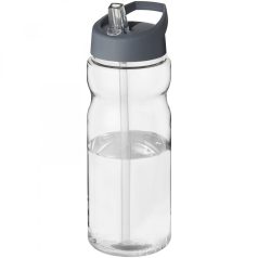   Sticla de apa, sport, 650 ml, 22.4xØ 7.35 cm, H2O, 20IUN0567, Transparent, Gri, PET, Polipropilena