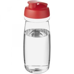   Sticla de apa, sport, 600 ml, 20.5xØ 7.35 cm, H2O, 20IUN0634, Transparent, Rosu, PET, Polipropilena