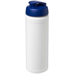   Baseline® Plus 750 ml flip lid sport bottle, LDPE, PP Plastic, White, Blue