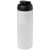 Baseline® Plus 750 ml flip lid sport bottle, LDPE, PP Plastic, Transparent, solid black