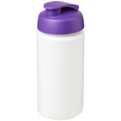   Baseline® Plus grip 500 ml flip lid sport bottle, LDPE, PP Plastic, White,Purple  