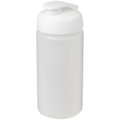   Baseline® Plus grip 500 ml flip lid sport bottle, LDPE, PP Plastic, Transparent,White