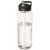 H2O Vibe 850 ml spout lid sport bottle, PET Plastic, PP Plastic, Transparent, solid black